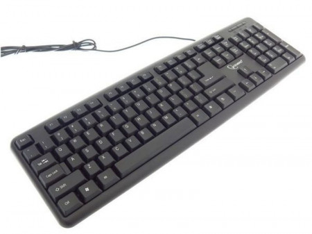 Žična USB tastatura Gembird KB-U-103 , 104 tastera, US raspored, crna