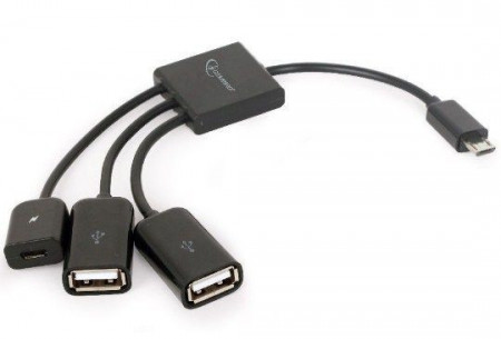 OTG kabl USB 2.0 na micro Gembird UHB-OTG-02, OTG HUB 2xUSB na micro USB