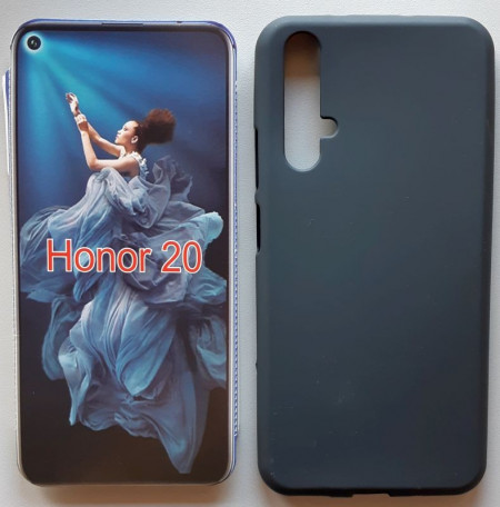 TPU maska PUDDING za Huawei Huawei Nova 5T, Honor 20 2019 (6.26"), crna ili bela