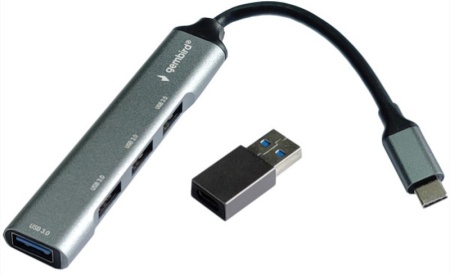 USB HUB, Type-C plus USB A na USB 3.0 četiri porta, Gembird UHB-U3P4-05