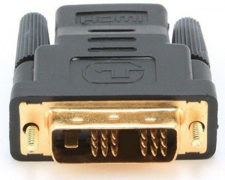 Adapter HDMI (ženski) na DVI-D single link 18+1 pin muški adapter, Gembird A-HDMI-DVI-2