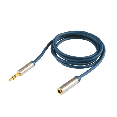 Audio kabl produžni RJA 3,5mm muški na RJA 3,5mm ženski A54-2.5M, pozlaćeni, dužina 2,5m