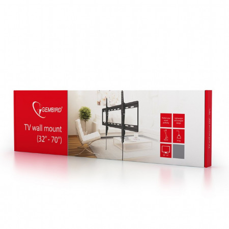 Nosač TV fiksni-tilt 32 - 70" Gembird  WM-70T-01, VESA 600 x 400 max 50 KG