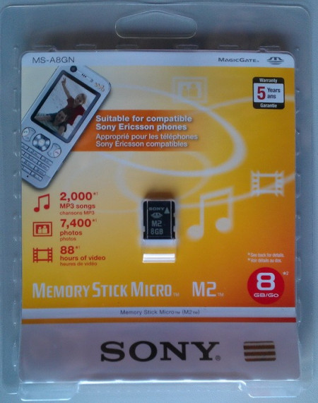 SONY MS micro M2 - 8GB -