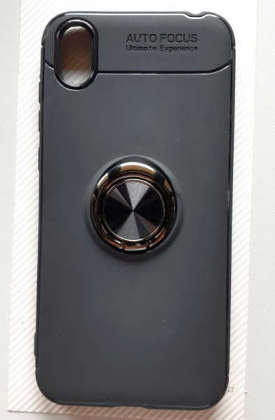 TPU Magnet RING maska za Huawei Y5 2019, Honor 8S, AMN-LX9 (5.71"), crna