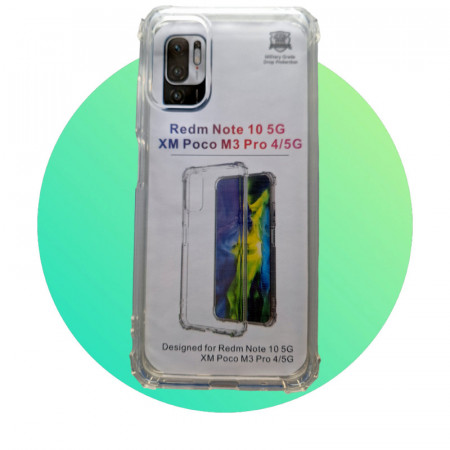 TPU maska Clear STRONG za Xiaomi Redmi Note 10 5G 2021, Poco M3 Pro (6.50") providna