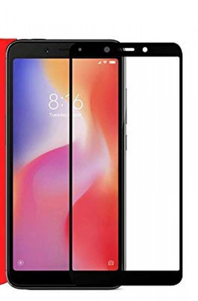 Zaštitno, kaljeno staklo 5D Full Glue za Xiaomi Redmi 6, Redmi 6A 2018 (5.45") crni rub