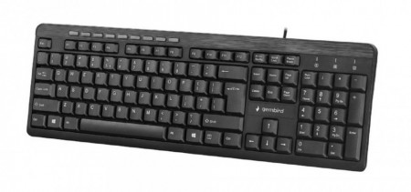 Žična USB tastatura Gembird KB-UM-106, 104 tastera, US raspored, crna