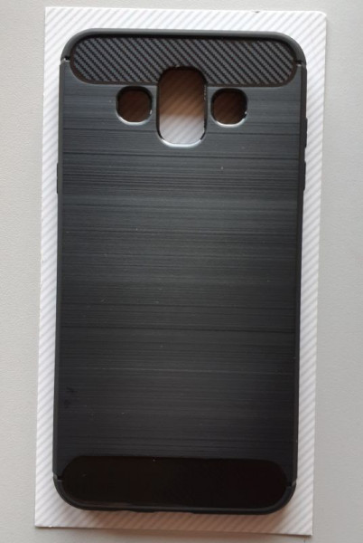 TPU BRUSHED maska za SM-J720F, Galaxy J7 Duo (5.5") 2018, crna