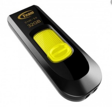 USB Flash 3.2 TeamGroup C145, YELLOW, 32Gb, 64GB, 128Gb