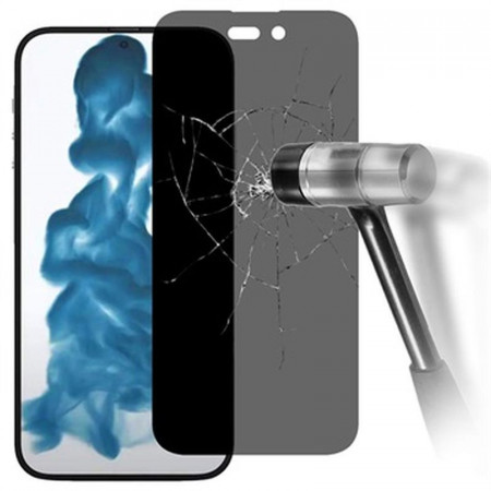 Zaštitno kaljeno staklo 5D Full Glue za iPhone 14 Pro 2022 (6.1") crni rub