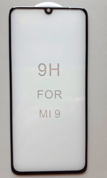 Zaštitno, kaljeno staklo 5D Full Glue za Xiaomi Mi 9 2019 (6.39"),CRNI RUB