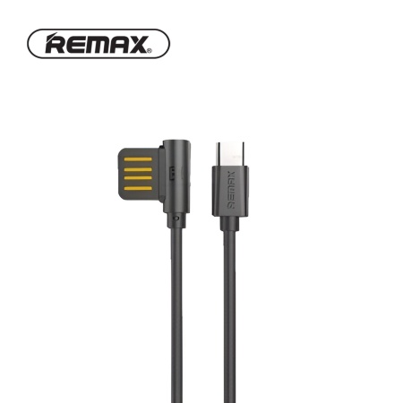 Kabl USB 2.0 na USB TYPE C pod uglom od 90 stepeni, REMAX RC-075a Type-C USB (2.1A), dužina 1m