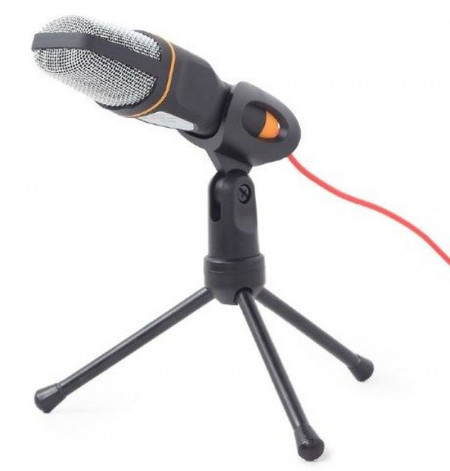 Mikrofon za računar, Gembird MIC-D-03, mikrofon sa tripodom 3,5mm blac