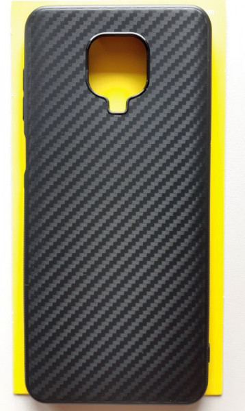 TPU maska CARBON 0.3mm ultra tanka za Xiaomi Redmi Note 9 Pro 2020, Redmi Note 9S (6.67") crna