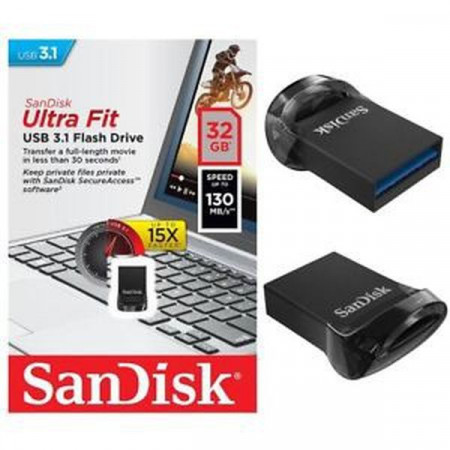 USB flash 3.1 memorija SanDisk Ultra Fit USB 3.1 130 MB/s, 32GB