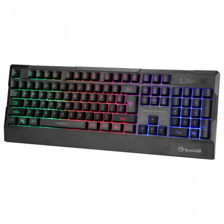 Žična USB Gejmerska Tastatura Marvo K606, sa RGB pozadinskim osvetljenjem crna