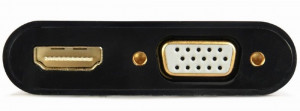 Adapter VGA na HDMI Gembird A-VGA-HDMI-02, VGA adapter cable, 0.15 m, crni - Img 4