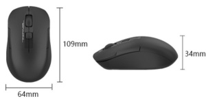 Bežični optički miš A4Tech A4-FG16C Air BLACK, 2.4Ghz,1000-2000Dpi, integrisana punjiva baterija - Img 3