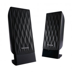 Bluetooth zvučnici aktivni drveni 2.1 Microlab M-300BT, 38W, SD, USB, FM, black, 3.5mm - Img 3