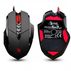 Gejmerski optički miš, A4Tech A4-V7M, Multi-Core Bloody Gun3, 1000Hz/200-3200 Dpi, Black, USB, 122mm - Img 3