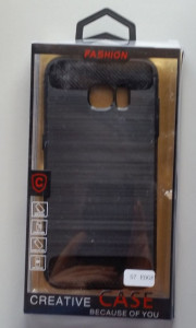 TPU maska BRUSHED za SM-G935F GALAXY S7 EDGE BLACK - Img 3
