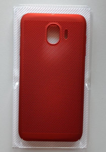 TPU/PC BREATH maska za SM-J400F Galaxy J4 2018, crvena - Img 2