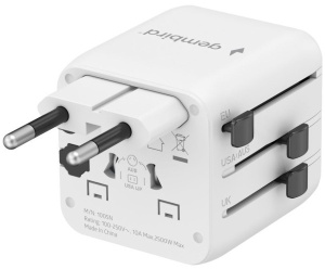 Travel Adapter univerzalni TPA-INT-01-W Gembird, EU, USA, UK, AU - Img 5