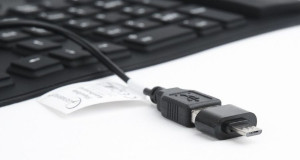 Žična tastatura gumena vodootporna Gembird KB-109F-B, USB plus micro USB OTG adapter - Img 3