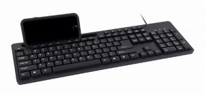 Žična USB tastatura Gembird KB-UM-108, 104 tastera, US raspored, s držačem za telefon - Img 1