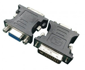 Adapter DVI-I Dual Link (24+5 pin) muški na VGA 15 pin ženski Gembird A-DVI-VGA, crni ili beli - Img 5