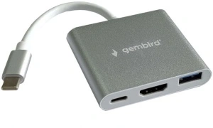 Adapter USB Type-C na HDMI 4K - 30Hz, Gembird A-CM-HDMIF-05 ** plus USB 3.0
