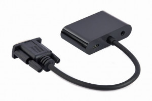 Adapter VGA na HDMI Gembird A-VGA-HDMI-02, VGA adapter cable, 0.15 m, crni - Img 5