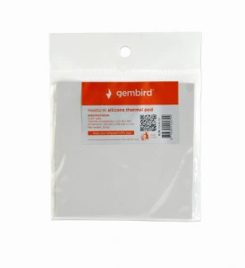 Gembird TG-P-01 Termo podloga za hladjenje CPU/VGA 23g Silver, Therm.cond.>2.0W/m-K, 100x100x1mm