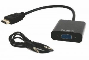 HDMI na VGA adapter + audio Gembird A-HDMI-VGA-06