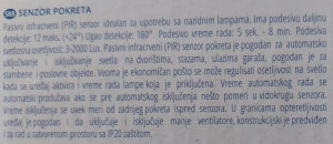 PIR senzor pokreta za sijalice, reflektore, lampe PROSTO PIR-90B/BK , crni - Img 3