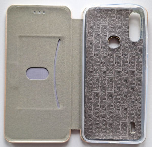 Preklopna futrola FLIP LEATHER za Moto E7 Power 2021 (6.51") pastelno zlatna - Img 2
