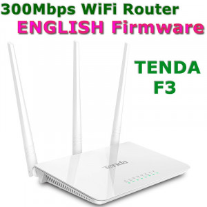 Tenda F3 Bežični AP Ruter, repetitor, N300 1xWAN 3xLAN 3x5dBi fiksne antene - Img 1