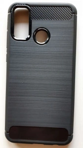 TPU maska BRUSHED za Huawei P Smart 2020 (6.21") crna