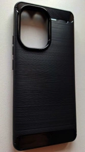 TPU maska BRUSHED za Xiaomi Redmi 13C 4G 2023 (6.74") CRNA