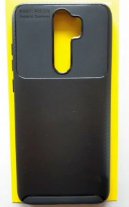 TPU maska CARBON za Xiaomi REDMI Note 8 Pro 2019 (6.53") crna