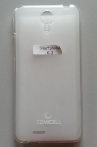 TPU maska za Tesla 6.2  bela - rubovi providni