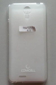 TPU maska za Tesla 6.2  bela - rubovi providni