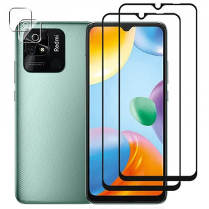 Zaštitno staklo 5D FULL GLUE za Xiaomi Redmi 10C 2022 (6.71") crni rub