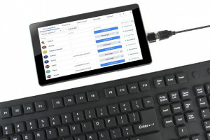 Žična tastatura gumena vodootporna Gembird KB-109F-B, USB plus micro USB OTG adapter - Img 4