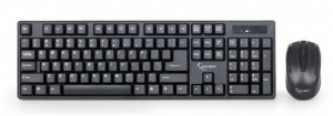 Bežična tastatura plus bežični miš GEMBIRD KBS-W-01 (Crna) USB nano prijemnik, Membranski tasteri, EN (US), Alkalna baterija - Img 3