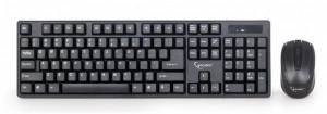 Bežična tastatura plus bežični miš GEMBIRD KBS-W-01 (Crna) USB nano prijemnik, Membranski tasteri, EN (US), Alkalna baterija - Img 3