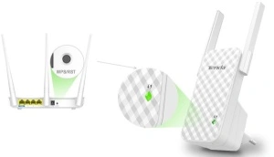 Bežični Extender Tenda A9 WiFi ripiter, ruter 300Mbps Repeater Mode Client+AP white