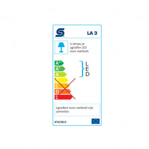 Stona Led Lampa Prosto LA3, bela, 2W - 5500K (hladno belo svetlo) - Img 3