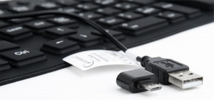 Žična tastatura gumena vodootporna Gembird KB-109F-B, USB plus micro USB OTG adapter - Img 5